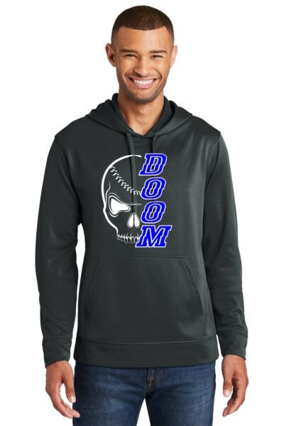 NEW Doom Logo Black Performance Fleece Hoodie