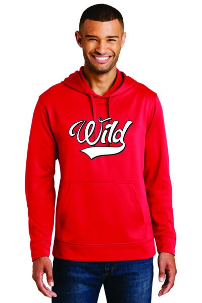 Wild Baseball Dri-Fit Hoodie – Red