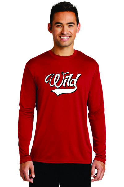 Wild Baseball Dri-Fit Long Sleeve – Red