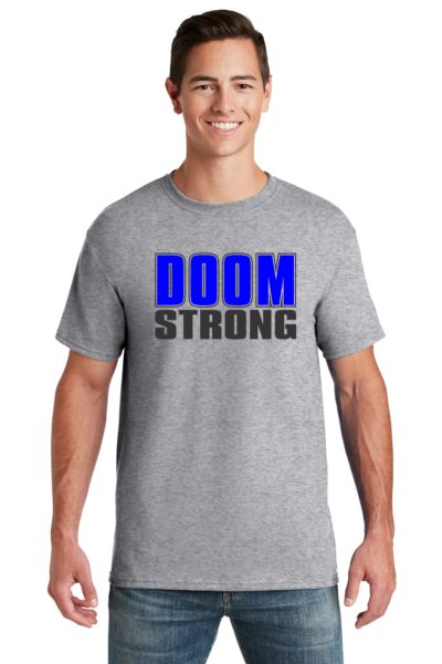 DOOM STRONG Gray 50/50 T-Shirt