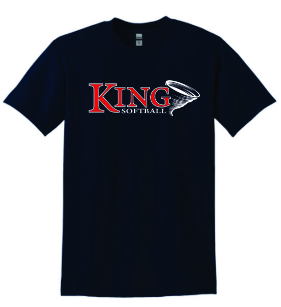 King Softball  T-shirt (50/50 blend)